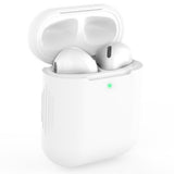 Maxbell Earphones Protective Cover for Airpods Wireless Earphone Case White