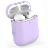 Maxbell Earphones Protective Cover for Airpods Wireless Earphone Case Light purple