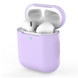 Maxbell Earphones Protective Cover for Airpods Wireless Earphone Case Light purple