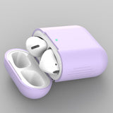 Maxbell Earphones Protective Cover for Airpods Wireless Earphone Case Light purple