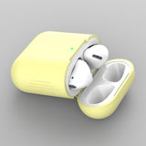 Maxbell Earphones Protective Cover for Airpods Wireless Earphone Case Light yellow