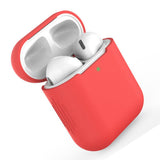 Maxbell Earphones Protective Cover for Airpods Wireless Earphone Case Red