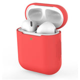 Maxbell Earphones Protective Cover for Airpods Wireless Earphone Case Red