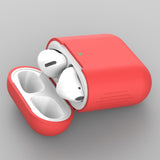 Maxbell Earphones Protective Cover for Airpods Wireless Earphone Case Red
