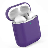 Maxbell Earphones Protective Cover for Airpods Wireless Earphone Case Deep purple