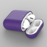 Maxbell Earphones Protective Cover for Airpods Wireless Earphone Case Deep purple