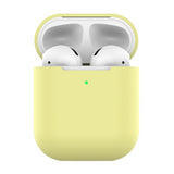 Maxbell Silicone Earphone Case Protective Skin Cover For Apple AirPod Light Yellow