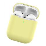 Maxbell Silicone Earphone Case Protective Skin Cover For Apple AirPod Light Yellow