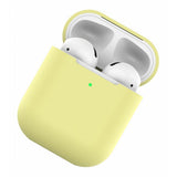 Maxbell Silicone Earphone Case Protective Skin Cover For Apple AirPod Light Yellow