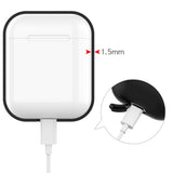 Maxbell Silicone Earphone Case Protective Skin Cover For Apple AirPod Black
