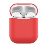 Maxbell Silicone Earphone Case Protective Skin Cover For Apple AirPod Red