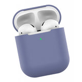 Maxbell Silicone Earphone Case Protective Skin Cover For Apple AirPod Lavender Ash