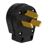 Maxbell NEMA 10-30P Grounding Locking Plug, 30A 250V AC, 3 Pin Male Self-wiring Plug