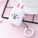 Maxbell Airpods Headphones Silicone Case Drop proof Dustproof Kani rabbit