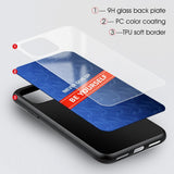Maxbell Luxury Glass NEVER GIVE UP BE YOURSELF Phone Case for iPhone 11 NEW! 6.5inch - Aladdin Shoppers