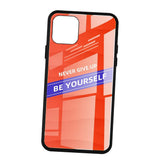 Maxbell Luxury Glass NEVER GIVE UP BE YOURSELF Phone Case for iPhone 11 NEW! 6.5inch - Aladdin Shoppers