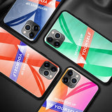 Maxbell Luxury Glass NEVER GIVE UP BE YOURSELF Phone Case for iPhone 11 NEW! 6.5inch - Aladdin Shoppers