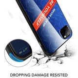 Maxbell Luxury Glass NEVER GIVE UP BE YOURSELF Phone Case for iPhone 11 6.1inch - Aladdin Shoppers