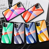 Maxbell Luxury Glass NEVER GIVE UP BE YOURSELF Phone Case for iPhone 11 6.5inch - Aladdin Shoppers
