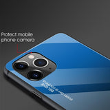 Maxbell Gradient glass cover case for iPhone 11 Purple 6.5 inch for iPhone11 Pro MAX - Aladdin Shoppers