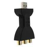 Max USB Male To 3 RCA Female Audio Video Adapter AV Converter Cable Cord HDTV TV