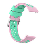 Maxbell Silicone Wristband For  Versa2 Smart Watch Replacement Pink+Green