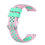 Maxbell Silicone Wristband For  Versa2 Smart Watch Replacement Pink+Green
