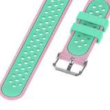 Maxbell Silicone Wristband For  Versa2 Smart Watch Replacement Pink+Green