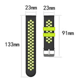 Maxbell Silicone Wristband For  Versa2 Smart Watch Replacement Pink+Green