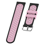 Maxbell Silicone Wristband For Fitbit Versa2 Smart Watch Replacement Black+Pink