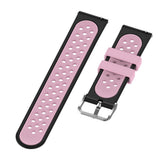 Maxbell Silicone Wristband For Fitbit Versa2 Smart Watch Replacement Black+Pink