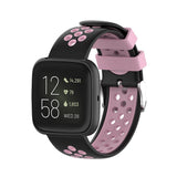 Maxbell Silicone Wristband For Fitbit Versa2 Smart Watch Replacement Black+Pink