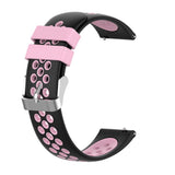 Maxbell Silicone Wristband For Fitbit Versa2 Smart Watch Replacement Black+Pink