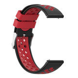 Maxbell Silicone Wristband For Fitbit Versa2 Smart Watch Replacement Black+Red