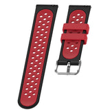 Maxbell Silicone Wristband For Fitbit Versa2 Smart Watch Replacement Black+Red