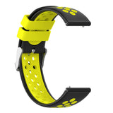 Maxbell Silicone Wristband For Fitbit Versa2 Smart Watch Replacement Black+Yellow