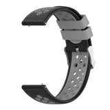Maxbell Silicone Wristband For Fitbit Versa2 Smart Watch Replacement Black+Gray