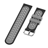 Maxbell Silicone Wristband For Fitbit Versa2 Smart Watch Replacement Black+Gray