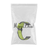 Maxbell Silicone Wristband For Fitbit Versa2 Smart Watch Replacement Black+Lime