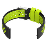 Maxbell Silicone Wristband For Fitbit Versa2 Smart Watch Replacement Black+Lime