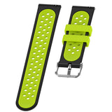 Maxbell Silicone Wristband For Fitbit Versa2 Smart Watch Replacement Black+Lime