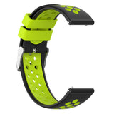 Maxbell Silicone Wristband For Fitbit Versa2 Smart Watch Replacement Black+Lime