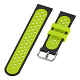 Maxbell Silicone Wristband For Fitbit Versa2 Smart Watch Replacement Black+Lime