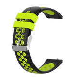 Maxbell Silicone Wristband For Fitbit Versa2 Smart Watch Replacement Black+Lime
