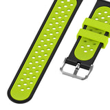 Maxbell Silicone Wristband For Fitbit Versa2 Smart Watch Replacement Black+Lime