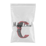 Maxbell Silicone Wristband For Fitbit Versa2 Smart Watch Replacement Red+Black1