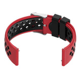 Maxbell Silicone Wristband For Fitbit Versa2 Smart Watch Replacement Red+Black1
