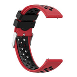 Maxbell Silicone Wristband For Fitbit Versa2 Smart Watch Replacement Red+Black1