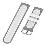 Maxbell Silicone Wristband For Fitbit Versa2 Smart Watch Replacement White+Gray