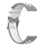 Maxbell Silicone Wristband For Fitbit Versa2 Smart Watch Replacement White+Gray